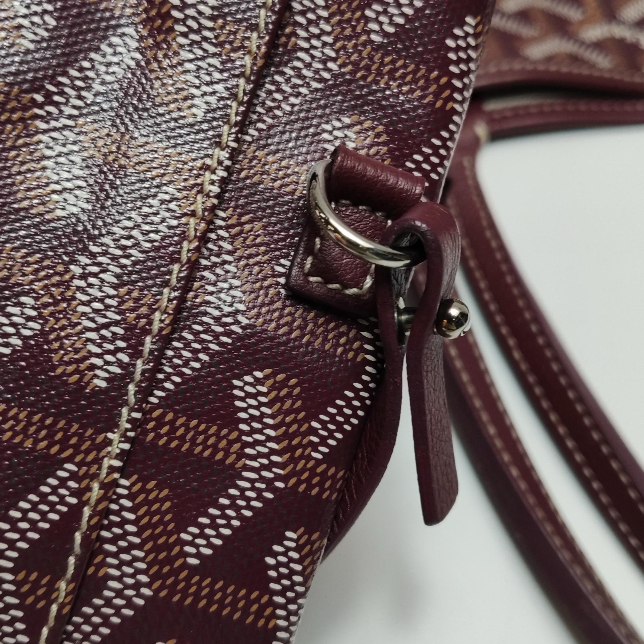 Goyard Saint Louis PM Medium Burgundy Goyardine Tote 2017 en vente 11