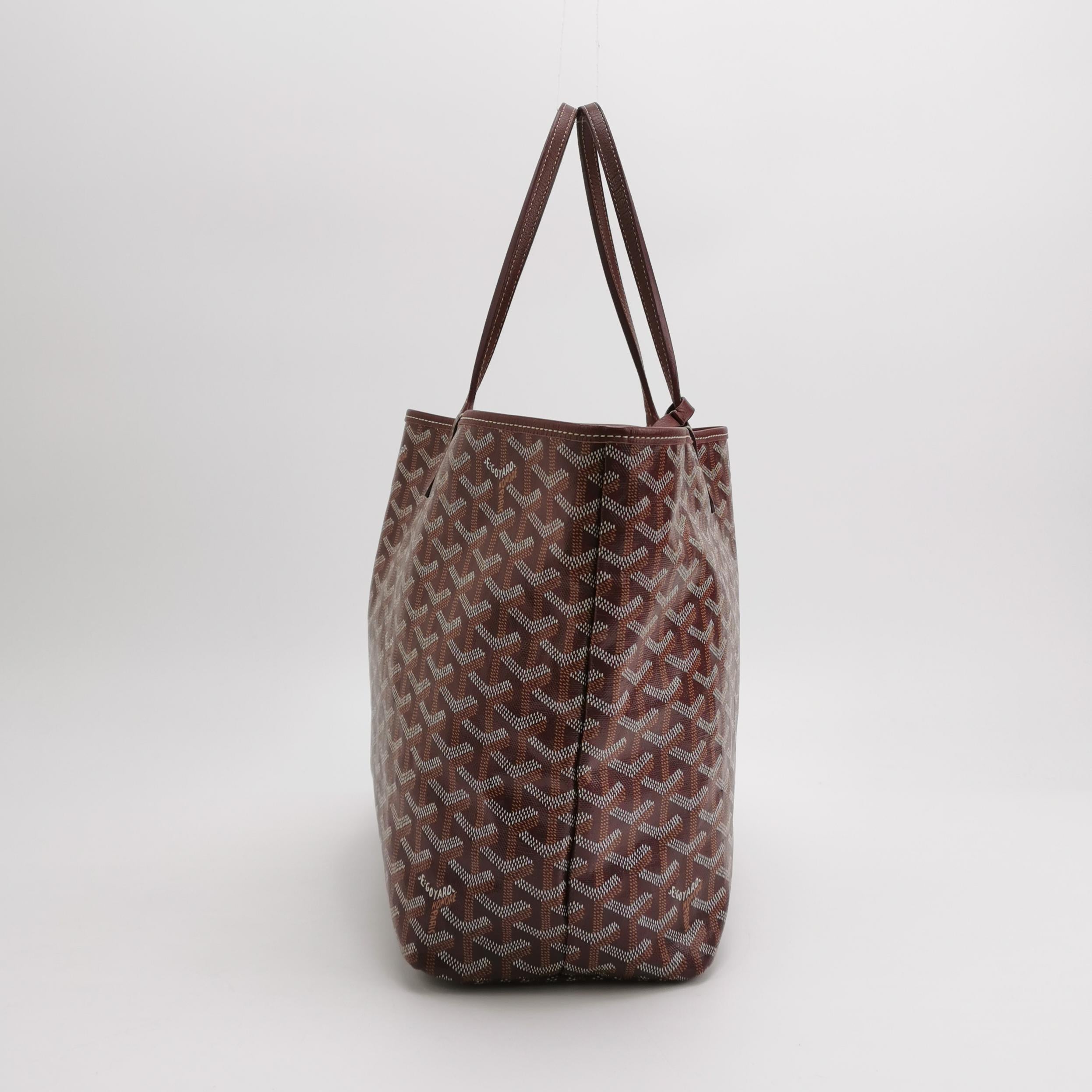 Goyard Saint Louis PM Medium Burgundy Goyardine Tote 2017 Pour femmes en vente