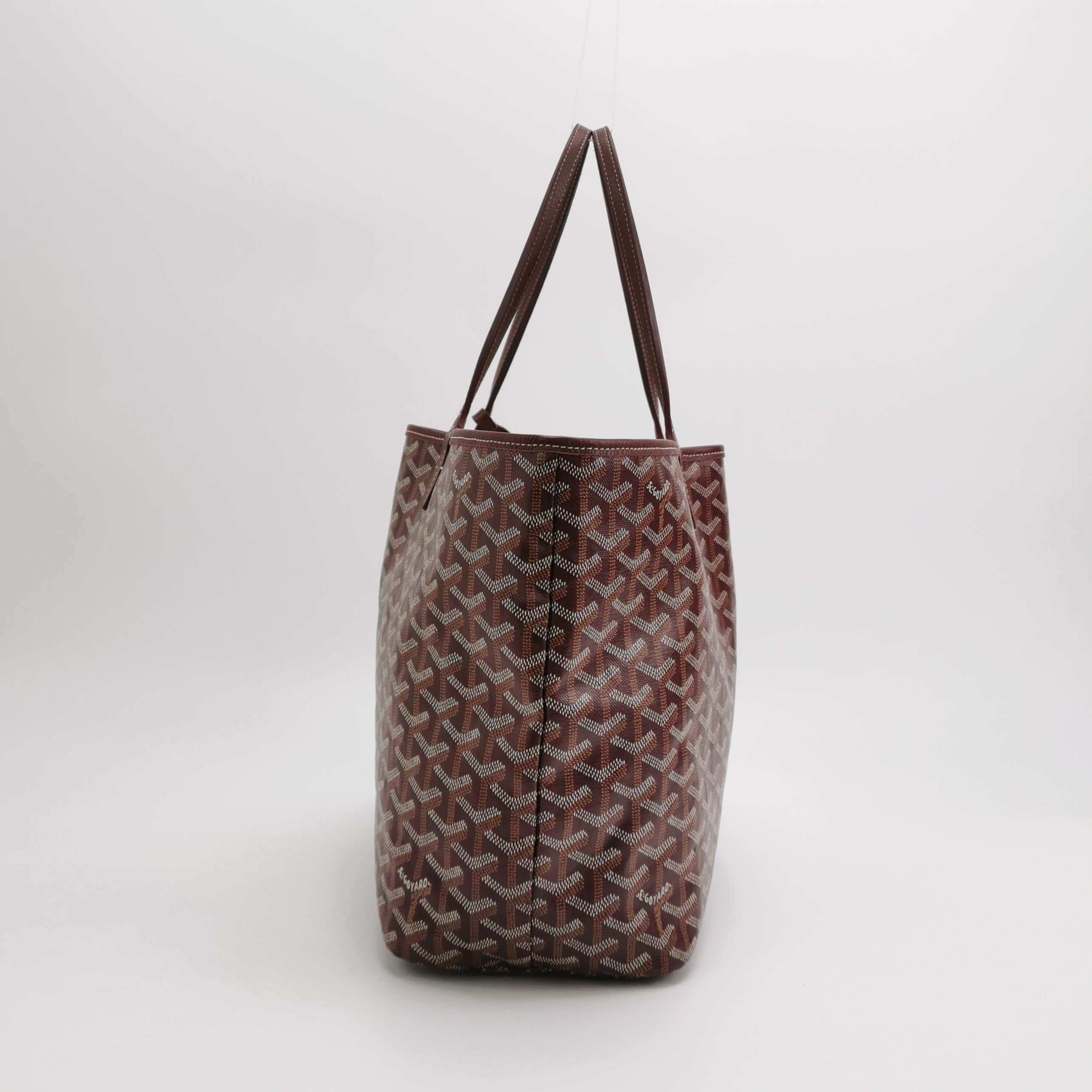 Goyard Saint Louis PM Medium Burgundy Goyardine Tote 2017 en vente 1