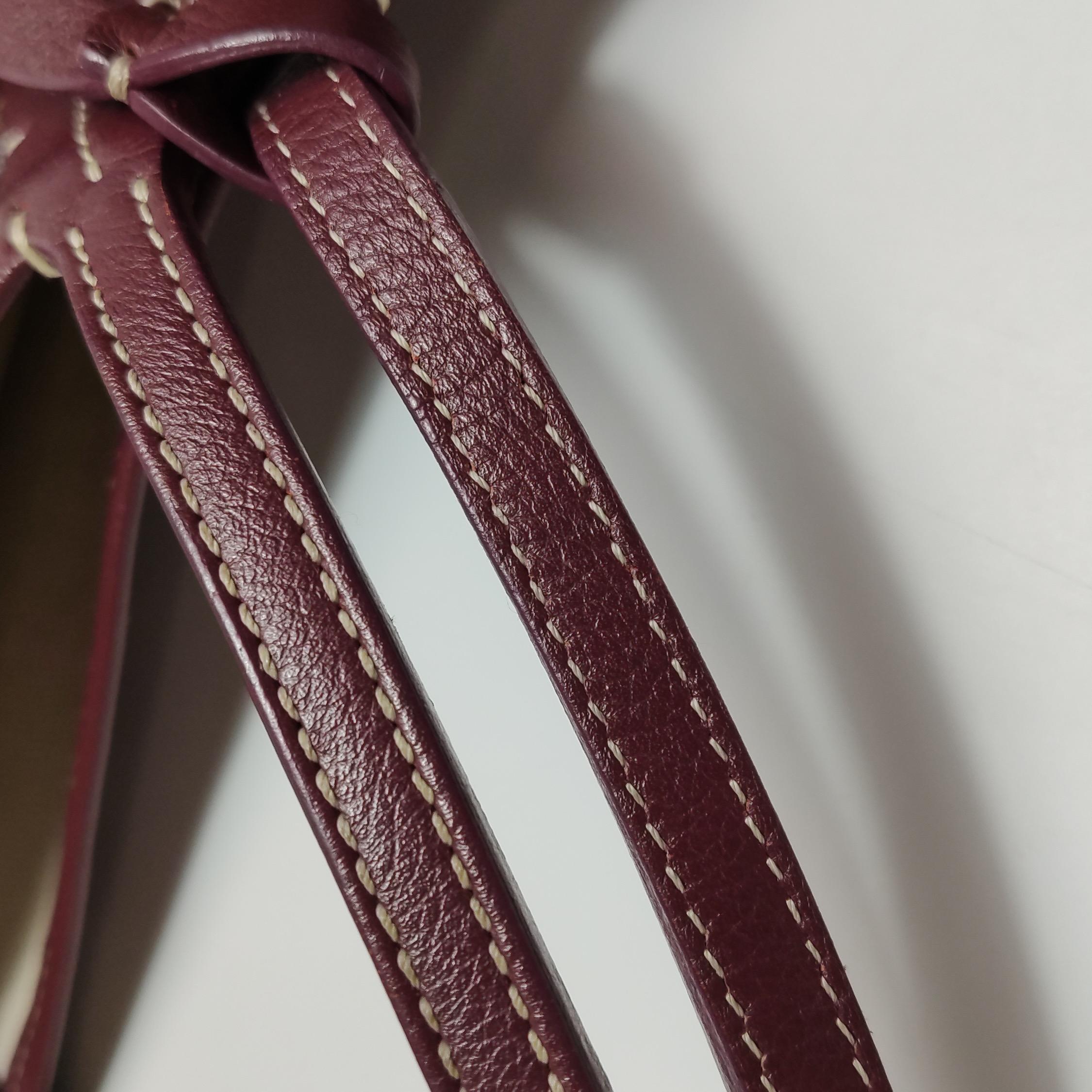 Goyard Saint Louis PM Medium Burgundy Goyardine Tote 2017 en vente 4