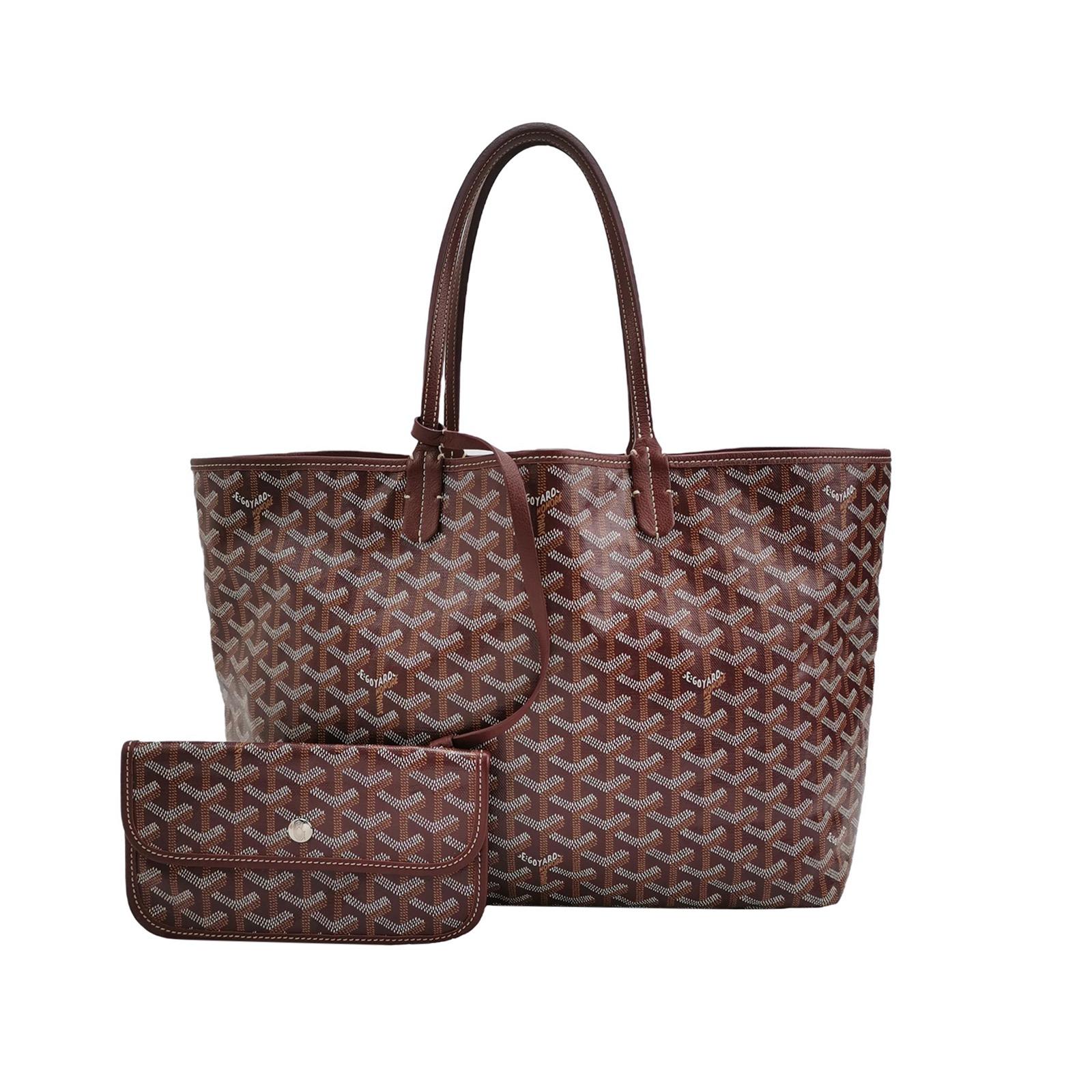 Goyard Saint Louis PM Medium Burgundy Goyardine Tote 2017