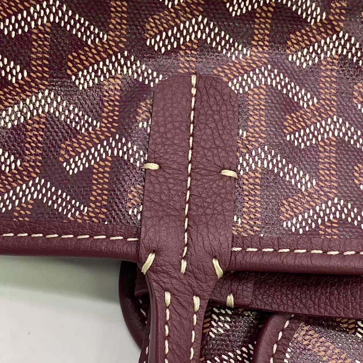 Goyard Saint Louis PM Medium Burgundy Goyardine Tote 2020 en vente 7