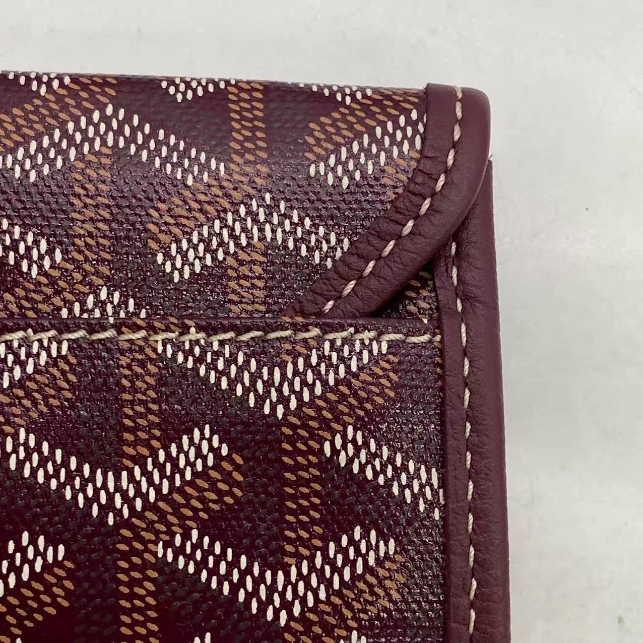 Goyard Saint Louis PM Medium Burgundy Goyardine Tote 2020 en vente 8