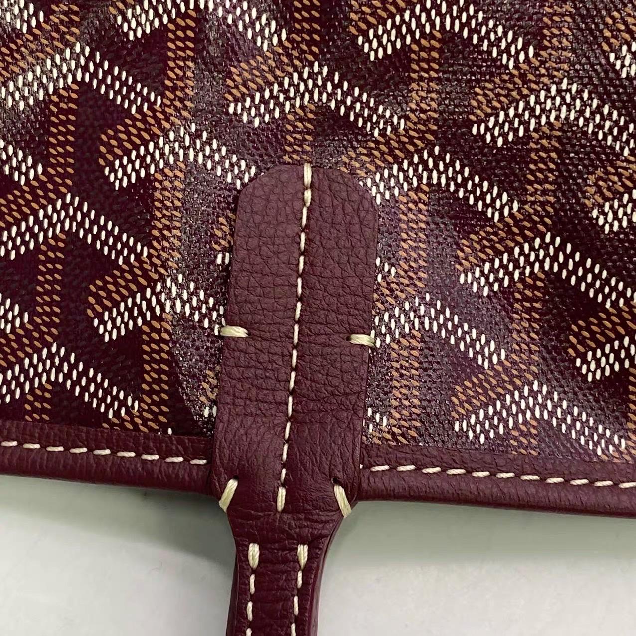 Goyard Saint Louis PM Medium Burgundy Goyardine Tote 2020 en vente 9