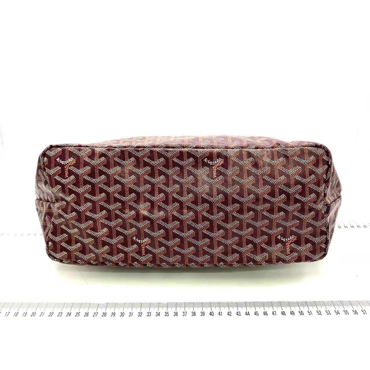 Goyard Saint Louis PM Medium Burgundy Goyardine Tote 2020 en vente 14