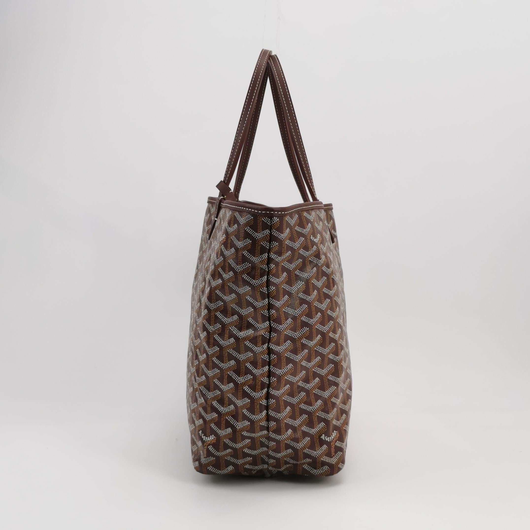 Goyard Saint Louis PM Medium Burgundy Goyardine Tote 2020 in vendita 2