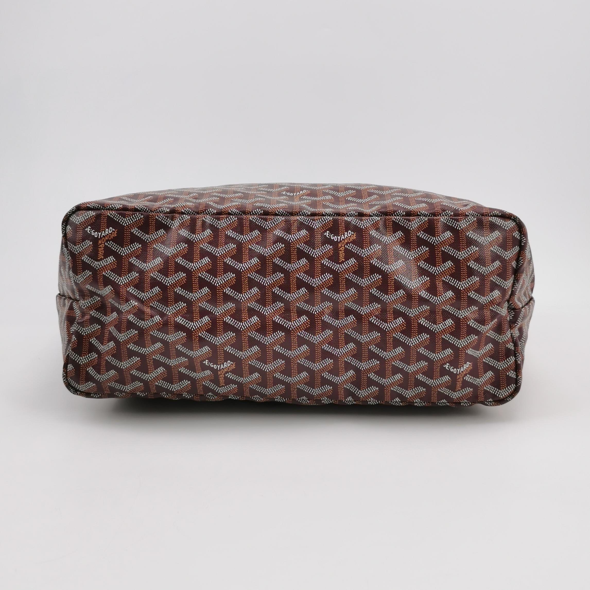 Goyard Saint Louis PM Medium Burgundy Goyardine Tote 2020 in vendita 3