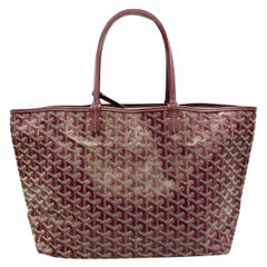 Goyard Saint Louis PM Medium Burgundy Goyardine Tote 2020