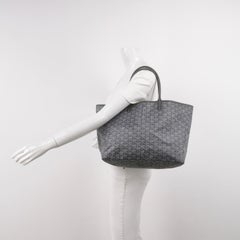Goyard Saint Louis PM Tote 2018 Medium Grey Goyardine Canvas