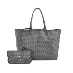 Goyard Saint Louis PM Tote 2018 Medium Grey Goyardine Canvas