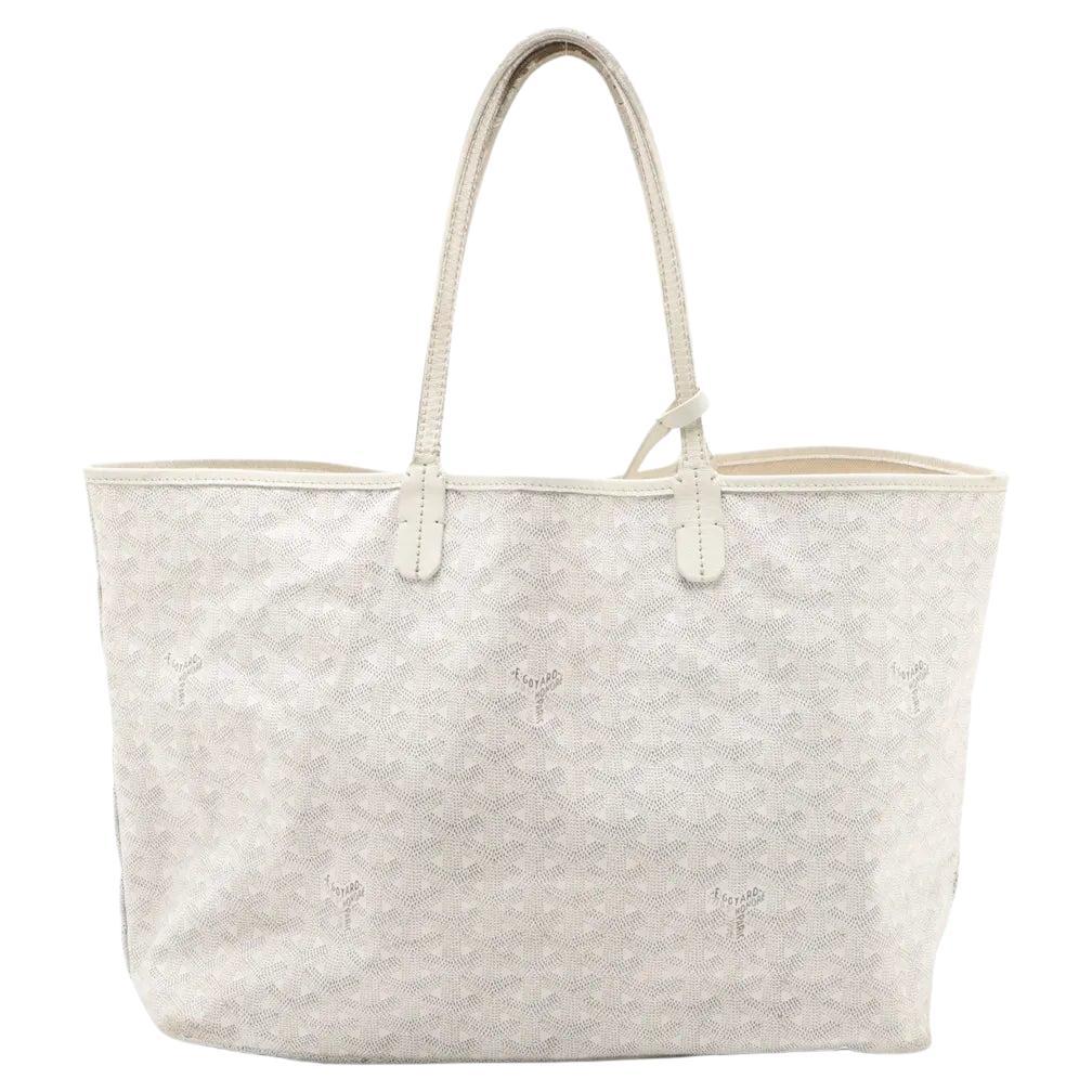 Goyard Saint Louis PM Tote Bag White