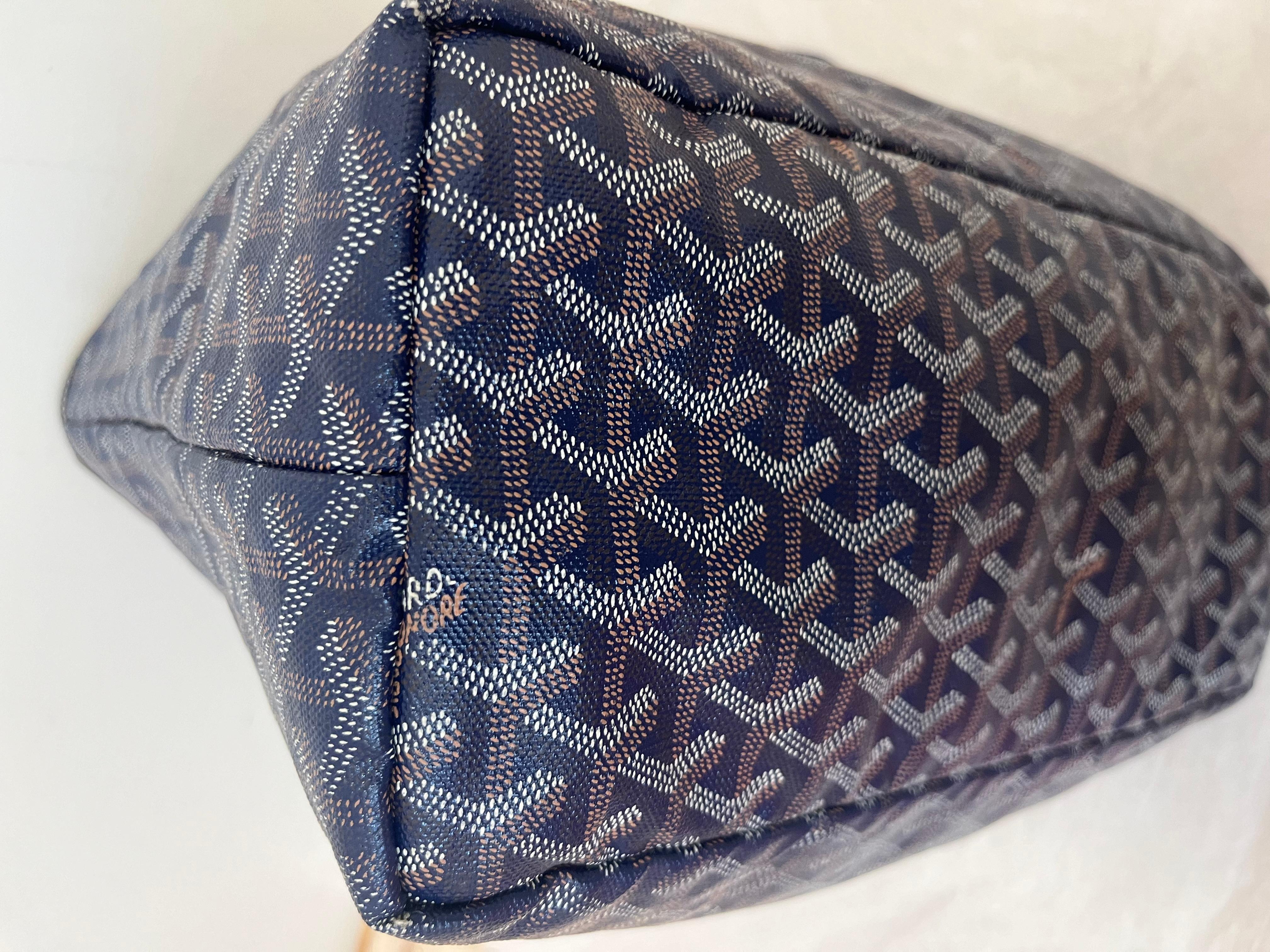 Goyard Saint Louis PM Tote in Blue For Sale 5