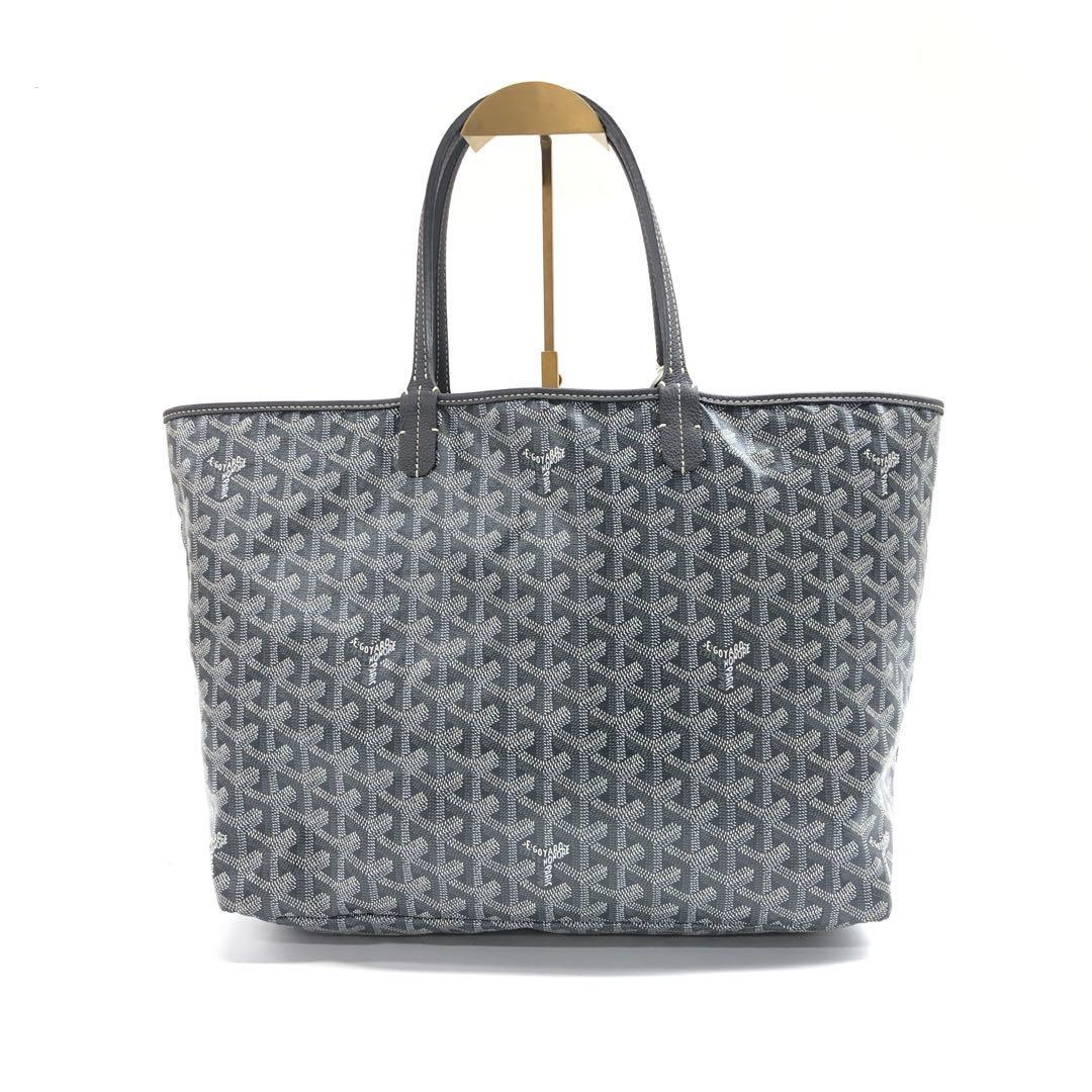Gris Goyard Saint Louis PM Tote Large Grey Goyardine Canvas 2023 en vente