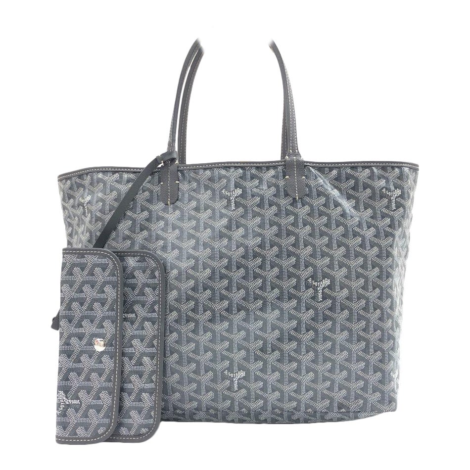 Goyard Saint Louis PM Tote Large Grey Goyardine Canvas 2023 en vente
