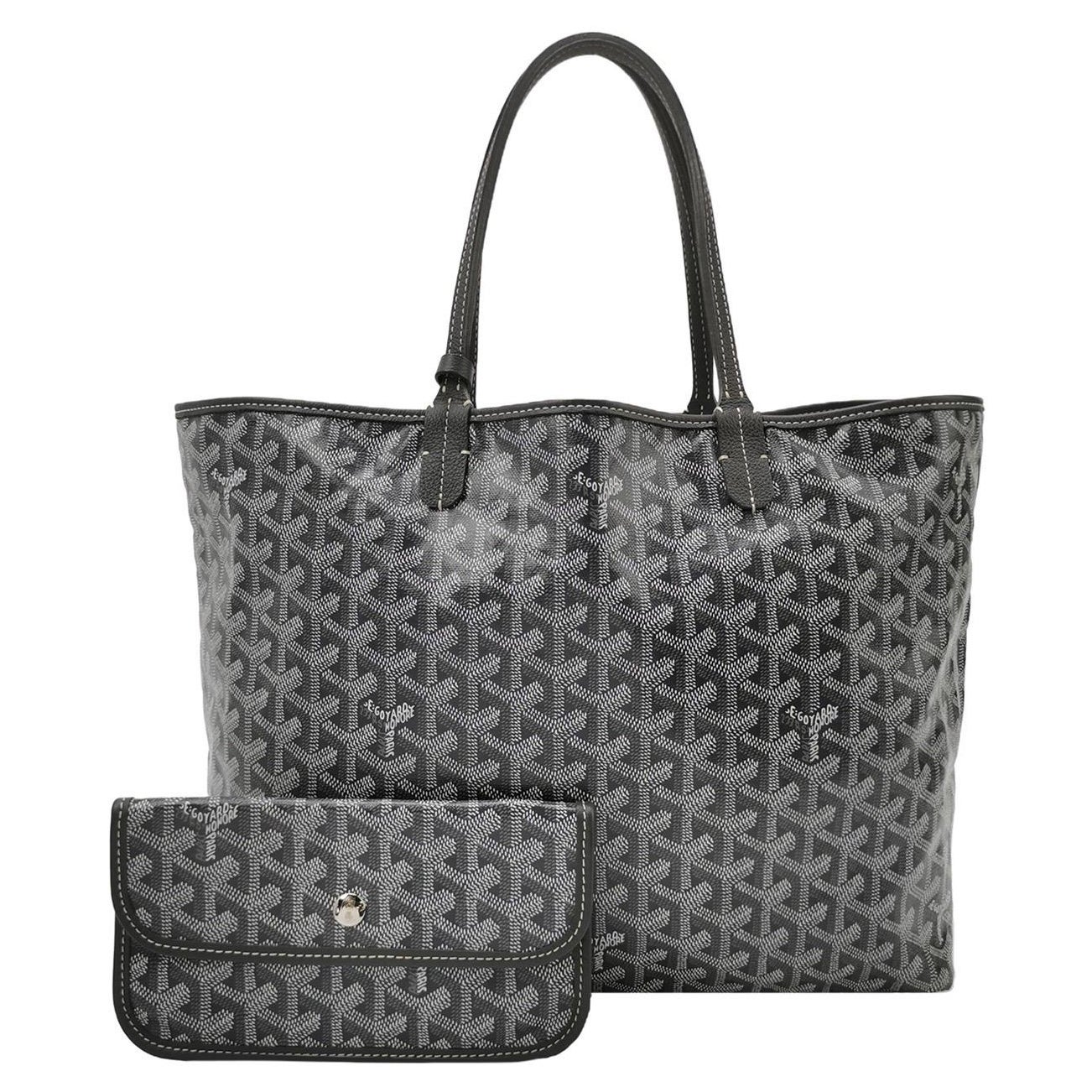 Goyard Saint Louis PM Tote Large Grey Goyardine Canvas 2023