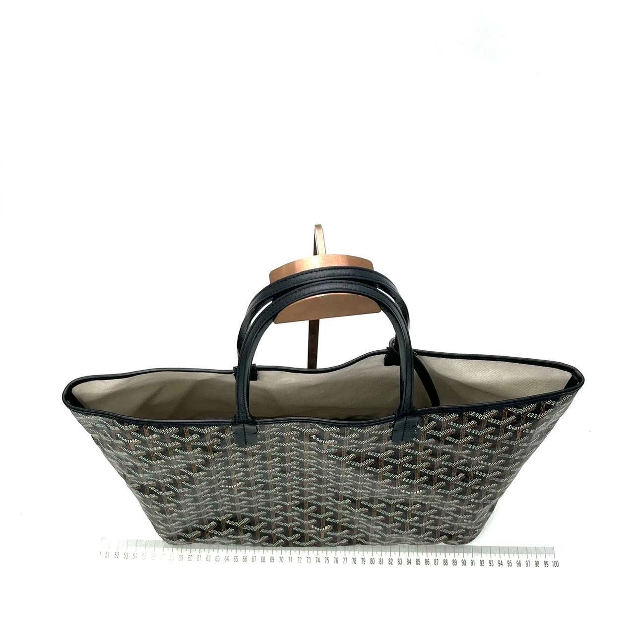 Goyard Saint Louis PM Tote Medium Black 2020 For Sale 2