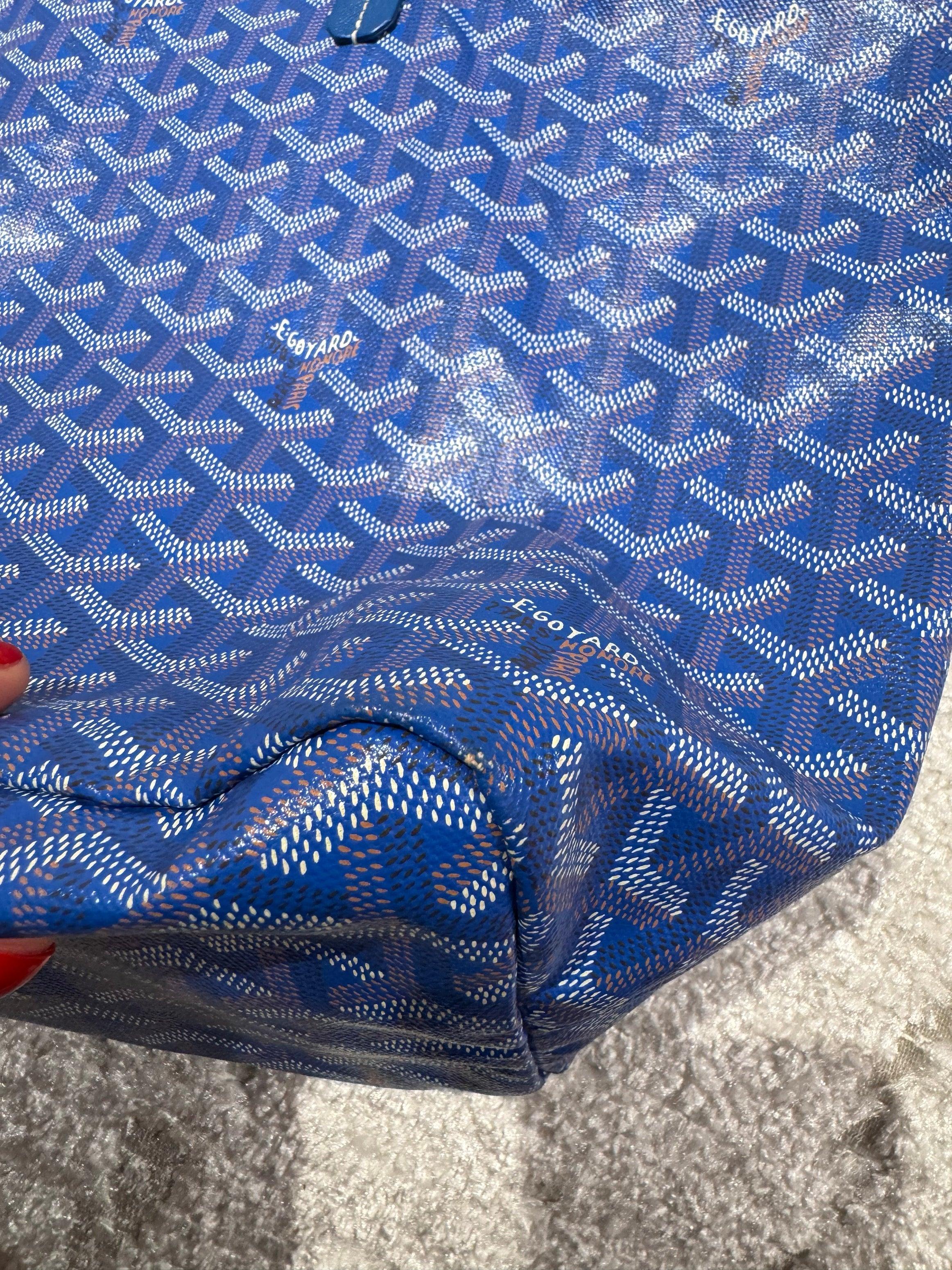 Goyard Saint Louis PM Tote Medium Blue 11