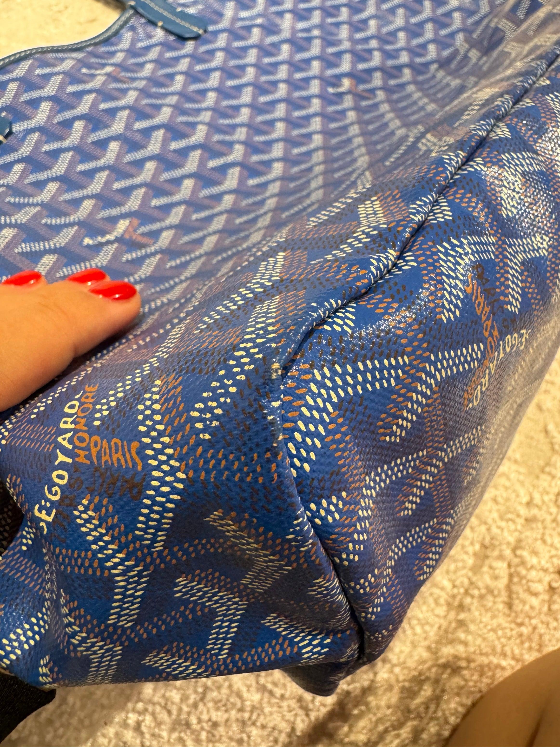 Goyard Saint Louis PM Tote Medium Blue 14