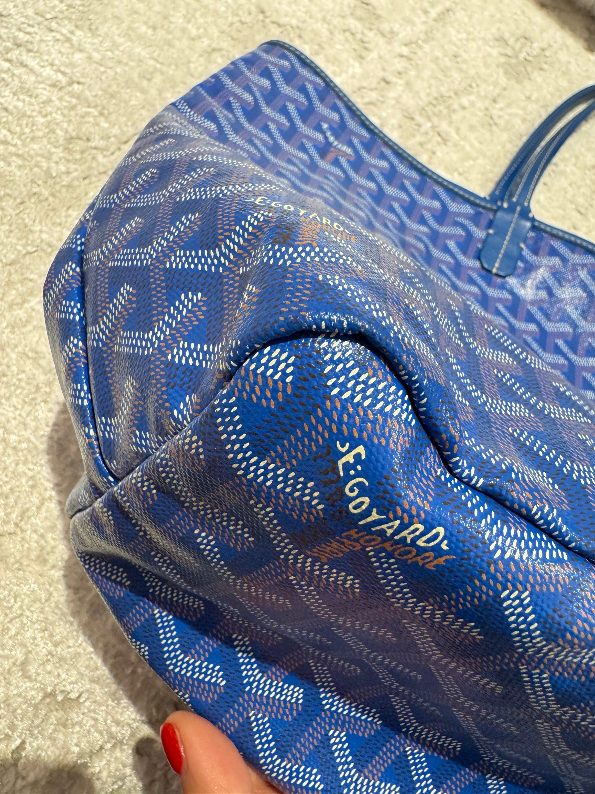 Goyard Saint Louis PM Tote Medium Blue 16