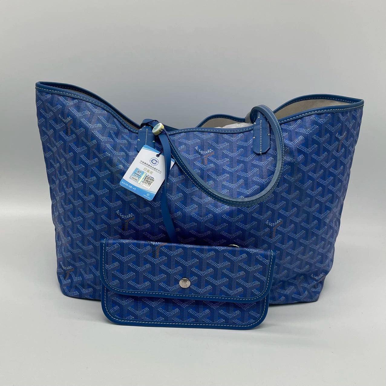 Goyard Saint Louis PM Tote Medium Blue 3