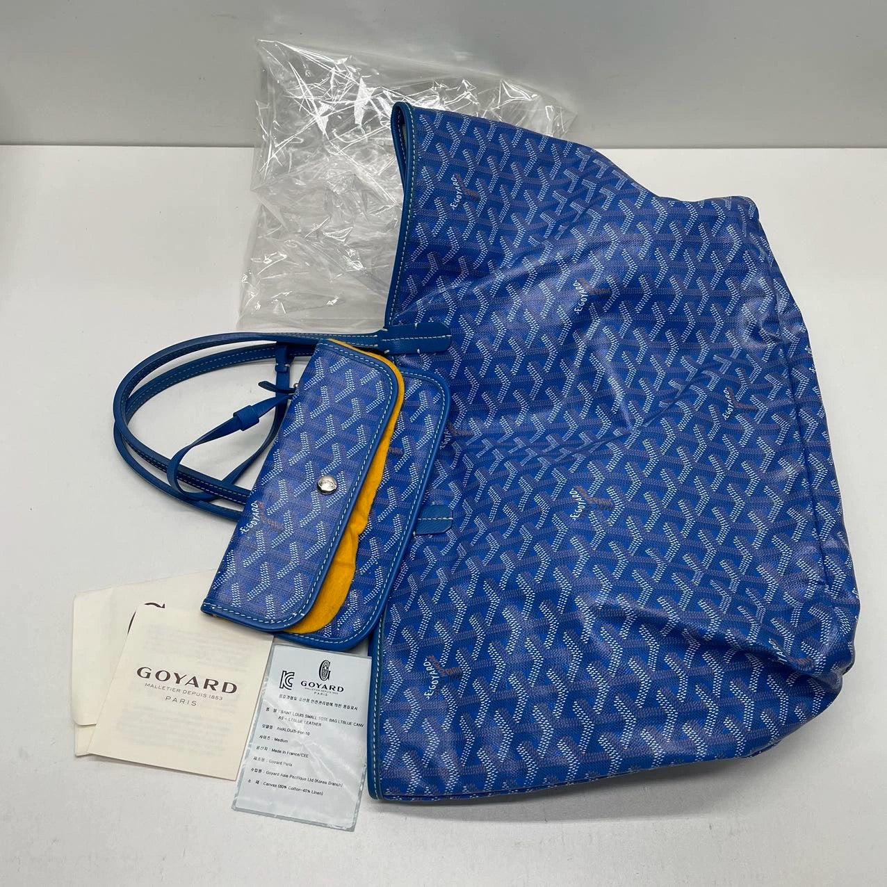 Goyard Saint Louis PM Tote Medium Blue 4