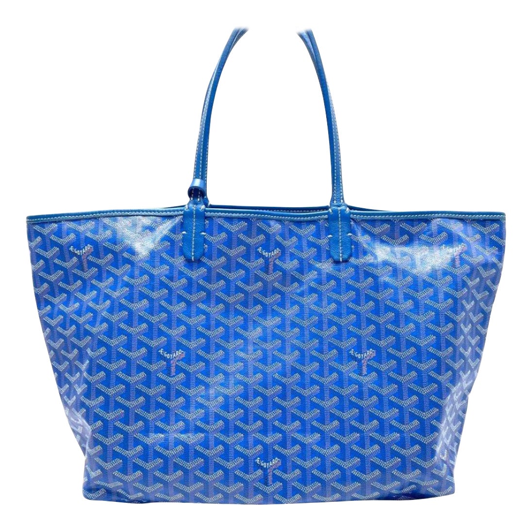 Goyard Saint Louis PM Tote Medium Blue