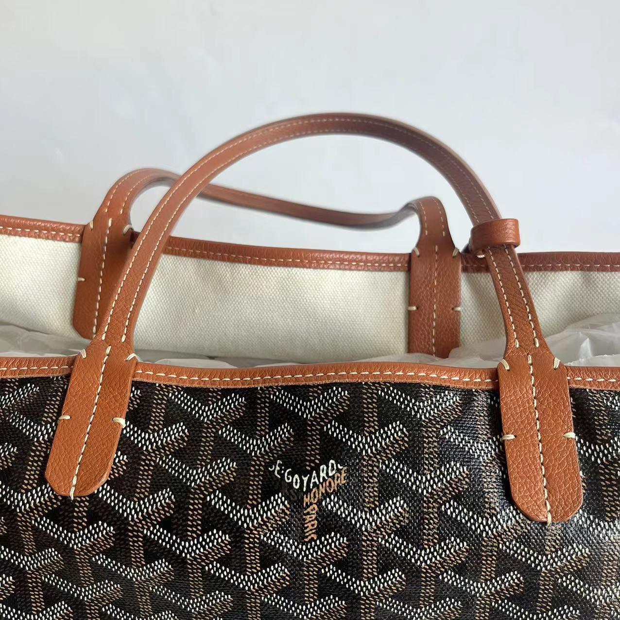 Goyard Saint Louis PM Tote Medium Brown 2020 in vendita 14