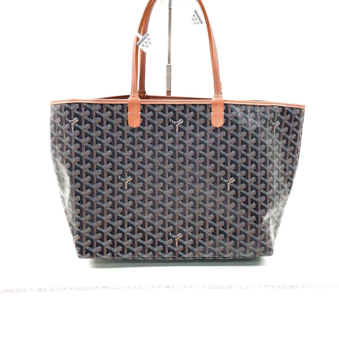 Goyard Saint Louis PM Tote Medium Brown Never Worn

  CONDITION: NEVER WORN
  DETAILS:
  
  Brand: Goyard
  Model: Saint Louis Tote
  
  Origin Country: France
  
  
  Exterior: Coated Goyardine Canvas
  Exterior Color (Generic): Brown
  Interior: