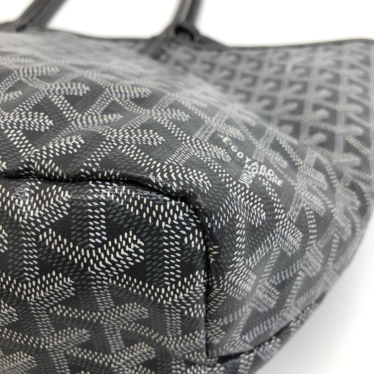 Goyard Saint Louis PM Tote Medium Grau Goyardine Segeltuch 2019 im Angebot 6