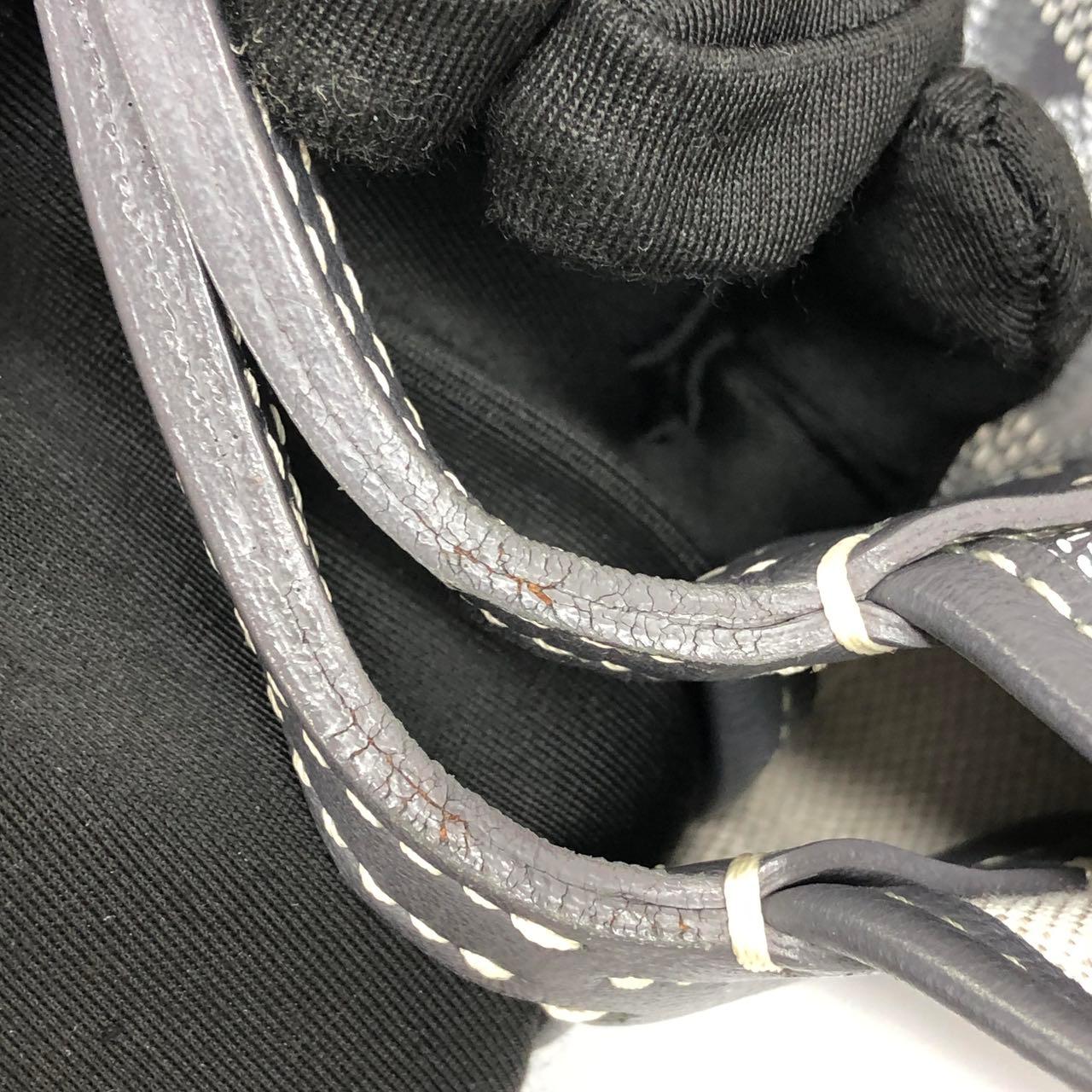Goyard Saint Louis PM Tote Medium Grau Goyardine Segeltuch 2019 im Angebot 10