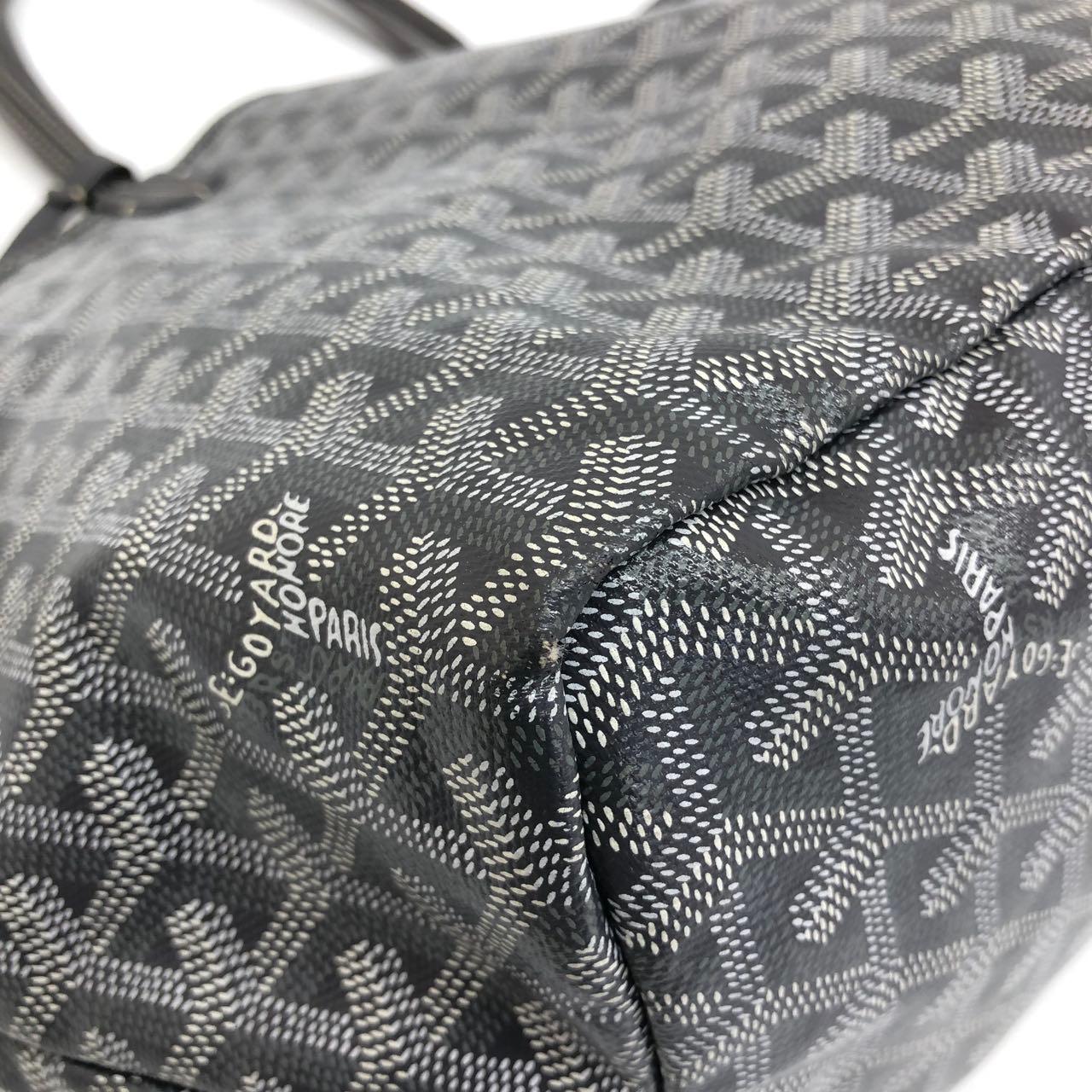 Goyard Saint Louis PM Tote Medium Grau Goyardine Segeltuch 2019 im Angebot 3
