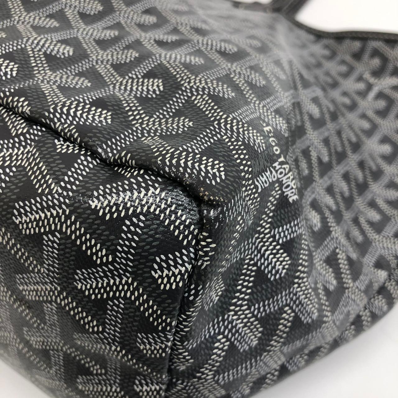 Goyard Saint Louis PM Tote Medium Grau Goyardine Segeltuch 2019 im Angebot 4