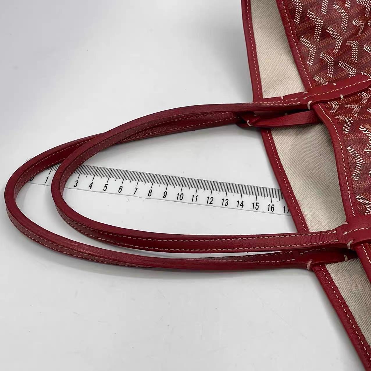 Goyard Saint Louis PM Tote Medium Red Goyardine 2017 en vente 5