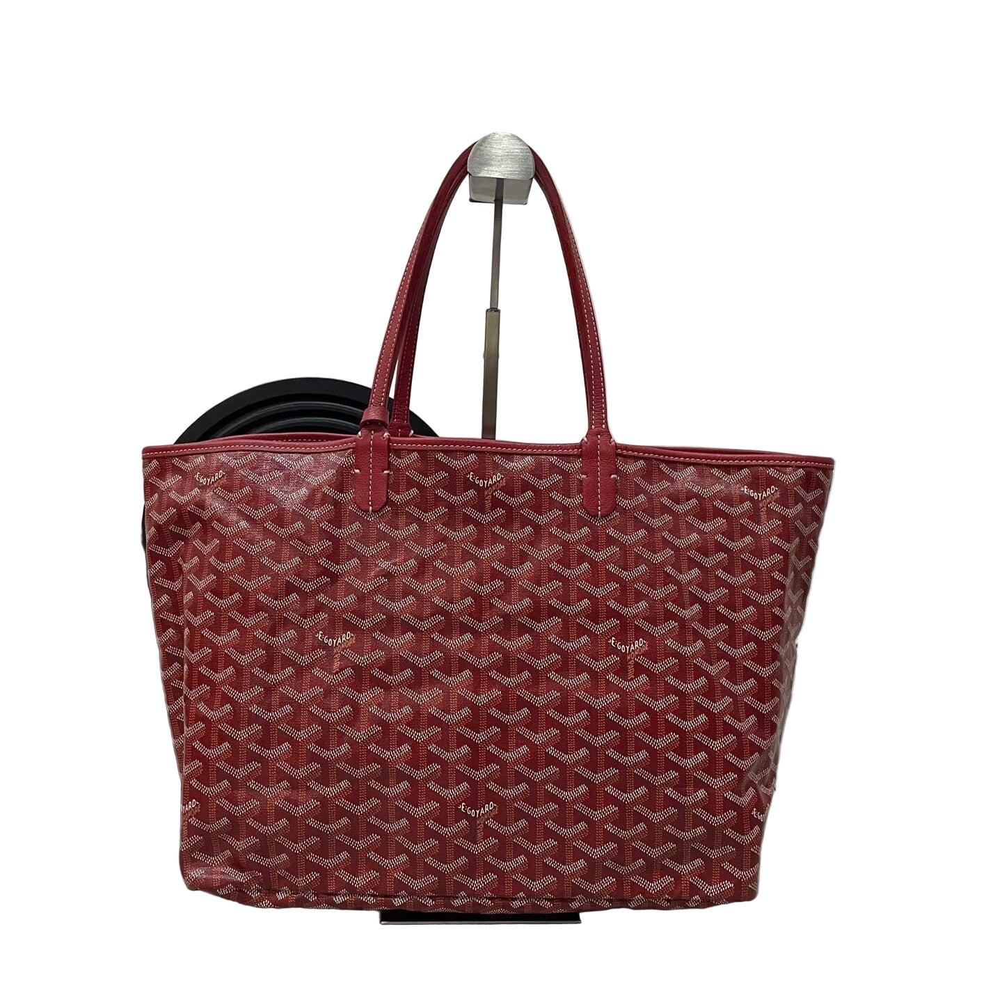 Goyard Saint Louis PM Tote Medium Red Goyardine 2017 en vente 9