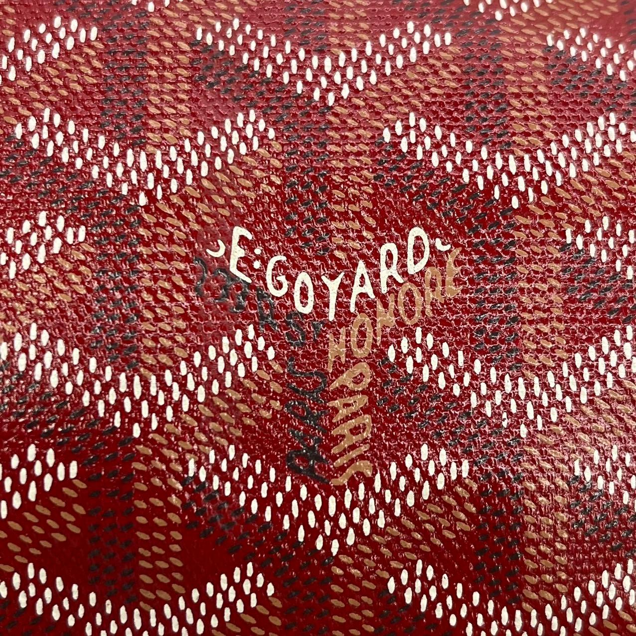 Goyard Saint Louis PM Tote Medium Red Goyardine 2017 Pour femmes en vente