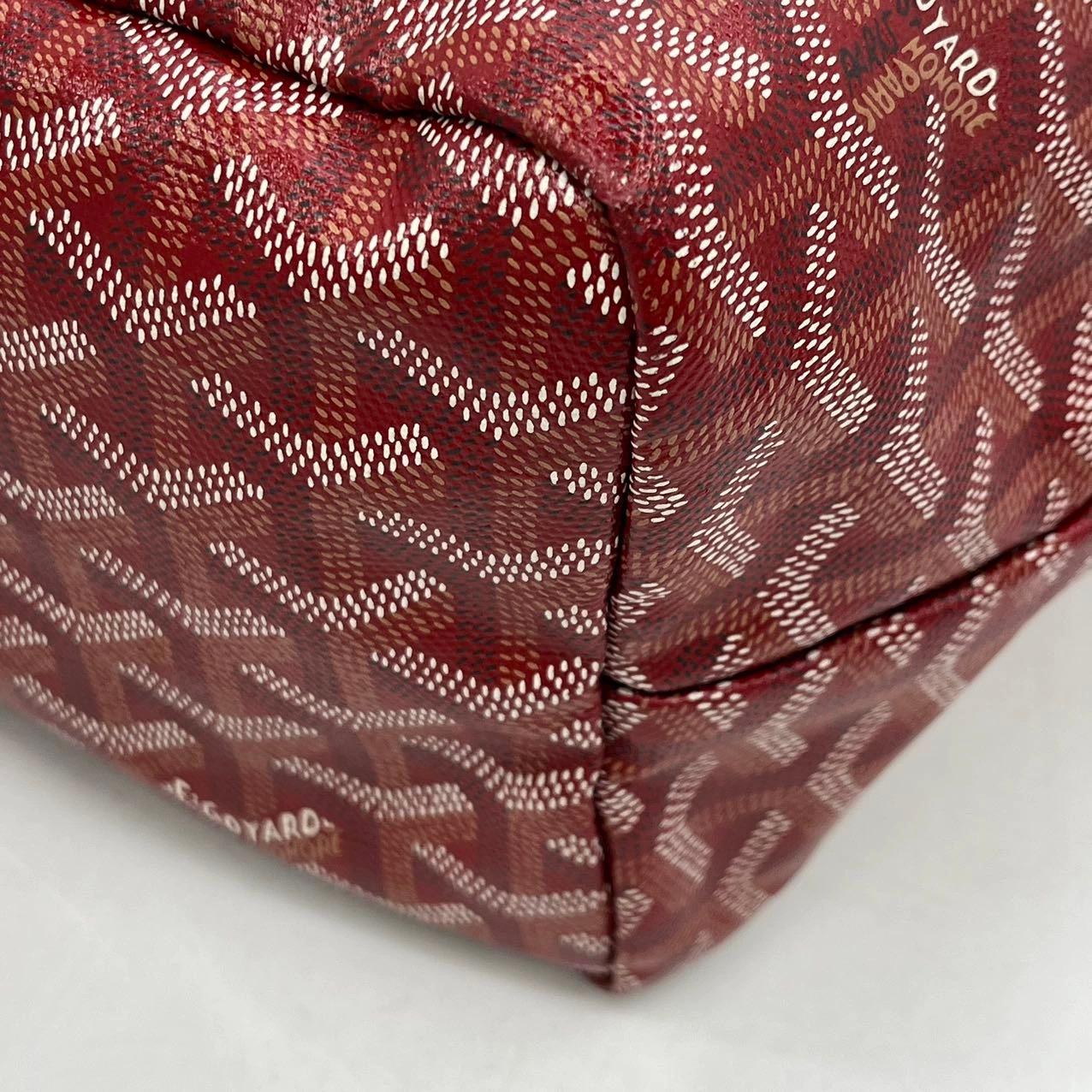 Goyard Saint Louis PM Tote Medium Red Goyardine 2017 en vente 3