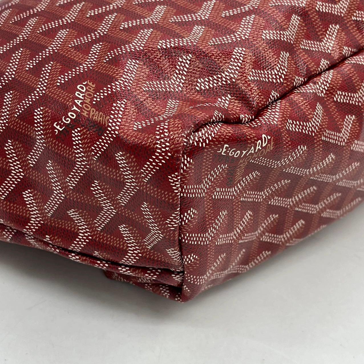 Goyard Saint Louis PM Tote Medium Red Goyardine 2017 en vente 4