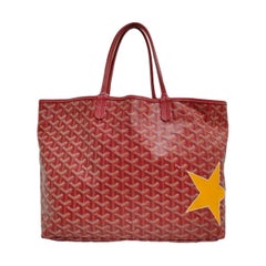Goyard Saint Louis PM Tote Medium Red With Star