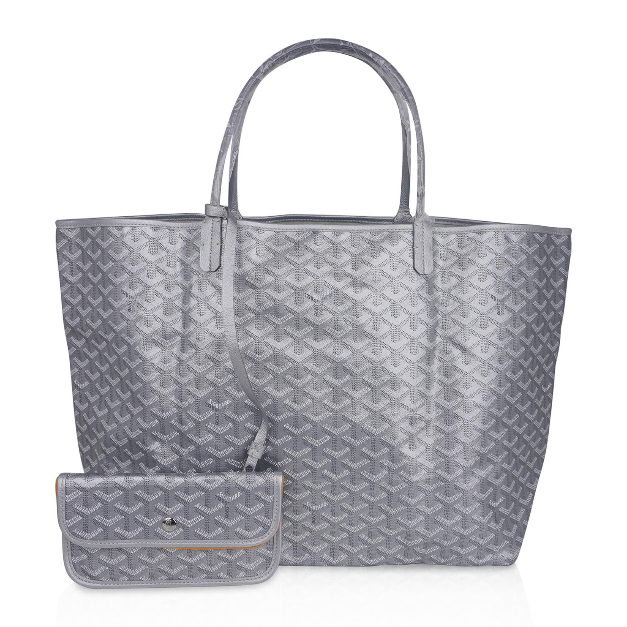 Goyard Saint Louis Silver Metallic GM Limited Edition 2021 Tote Bag New w/Tag 4