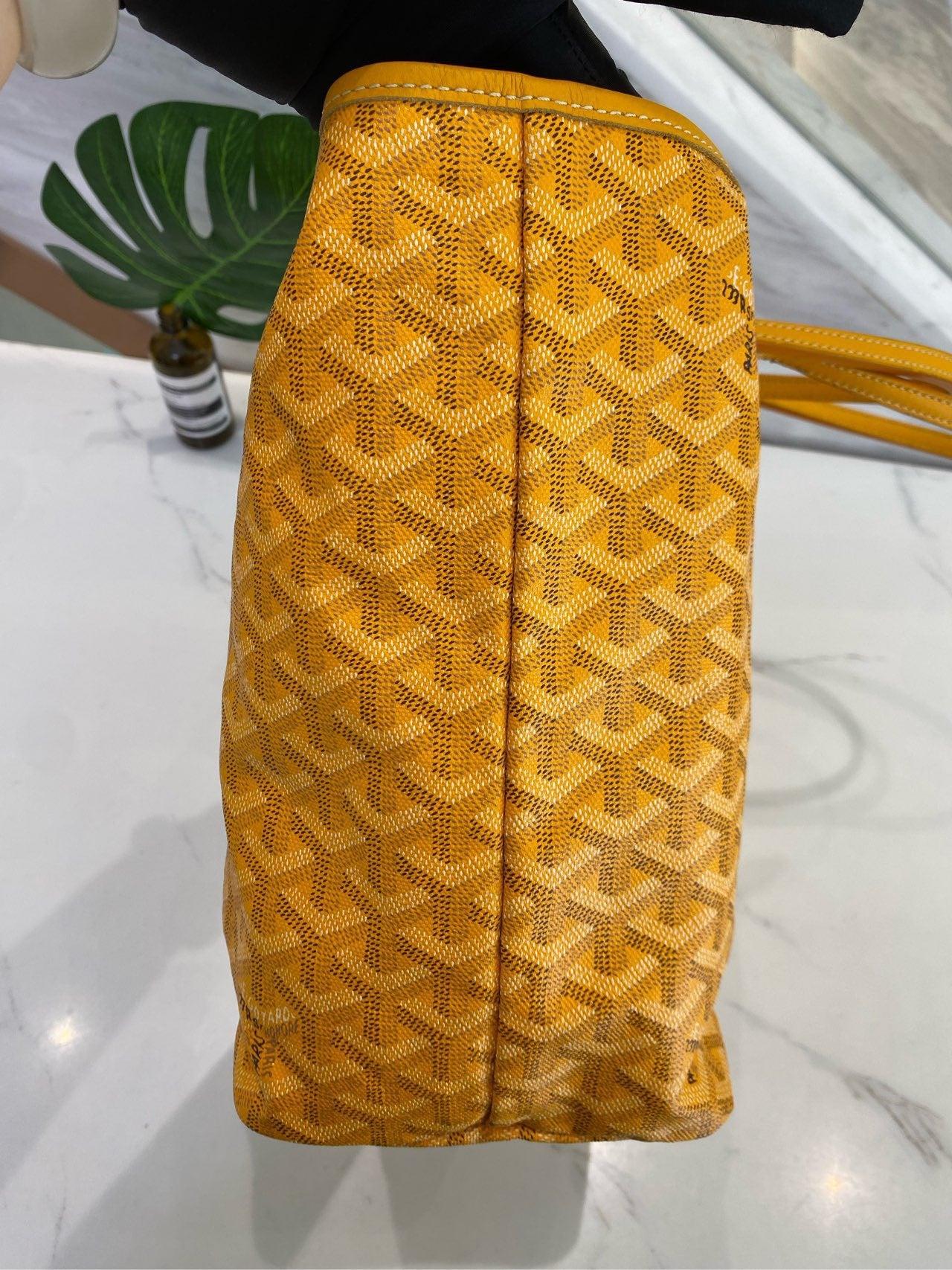 Goyard Saint Louis Tote 2014 PM Medium Yellow 14