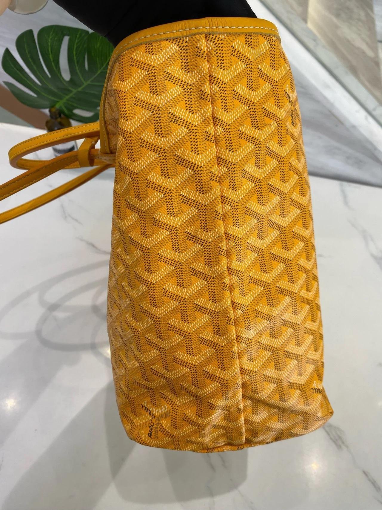 Goyard Saint Louis Tote 2014 PM Medium Yellow 16