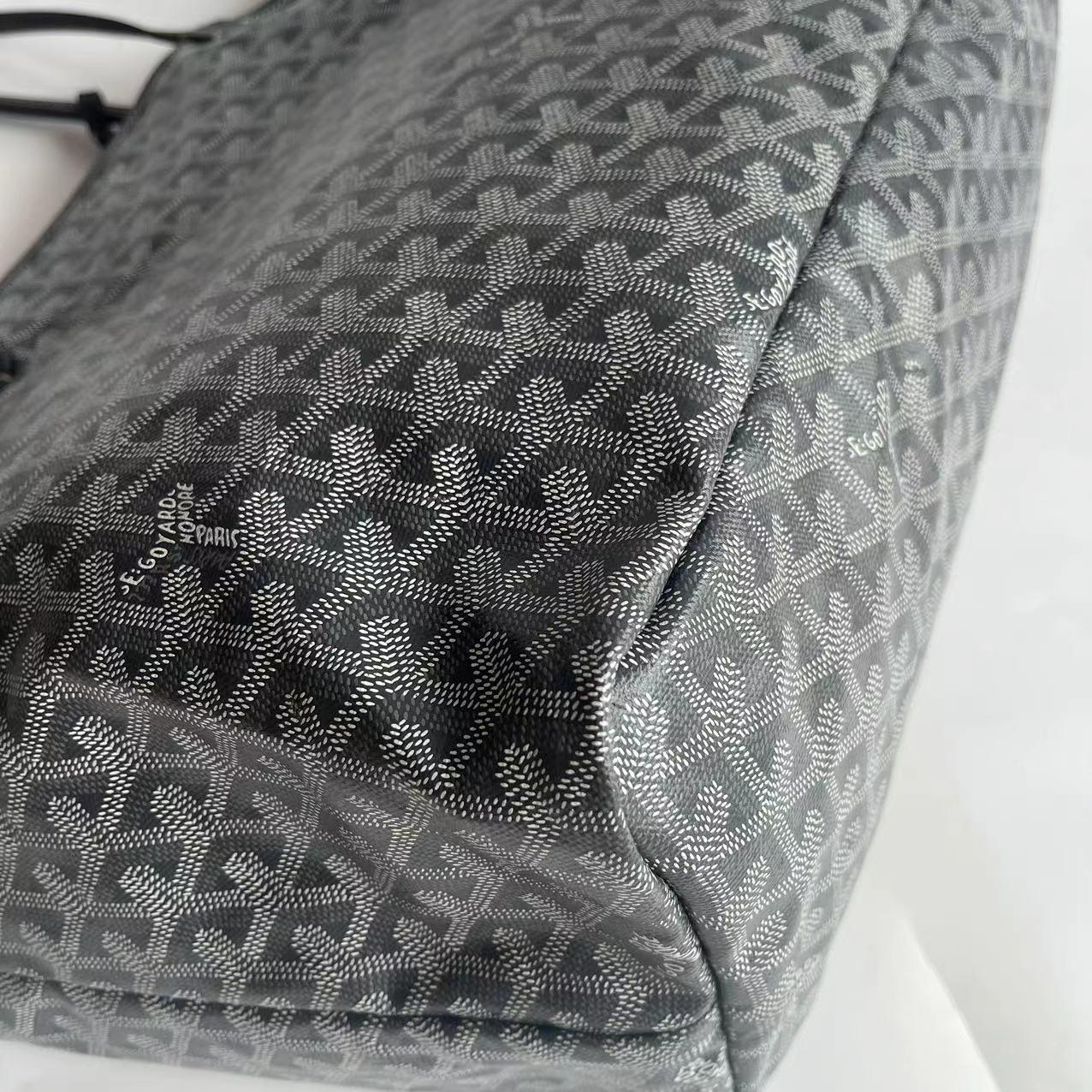 Goyard Saint Louis Tote GM Large Grey Goyardine Canvas 2017 en vente 5