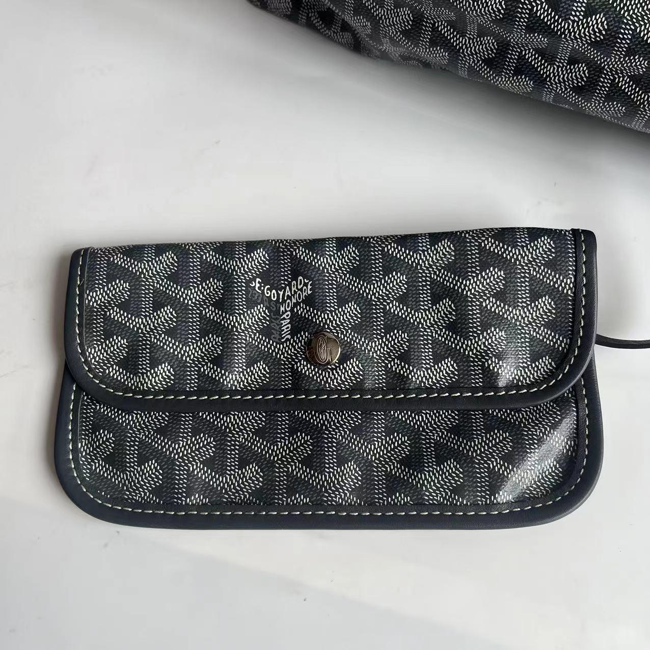 Goyard Saint Louis Tote GM Large Grey Goyardine Canvas 2017 en vente 9