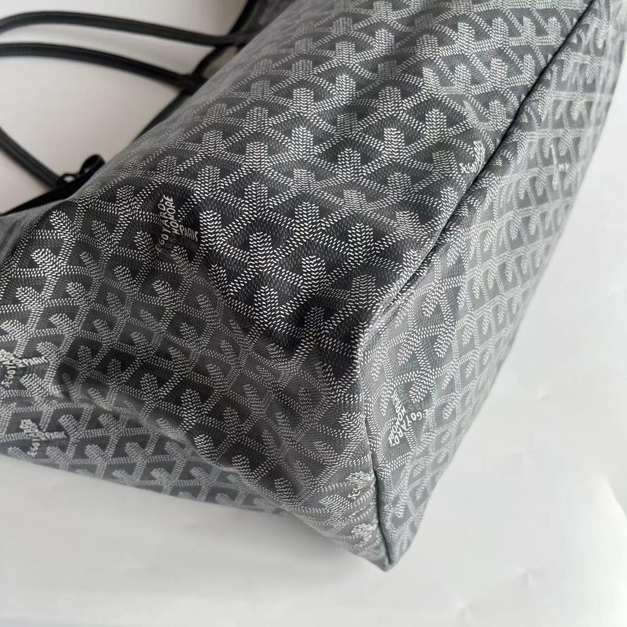 Goyard Saint Louis Tote GM Large Grey Goyardine Canvas 2017 en vente 3