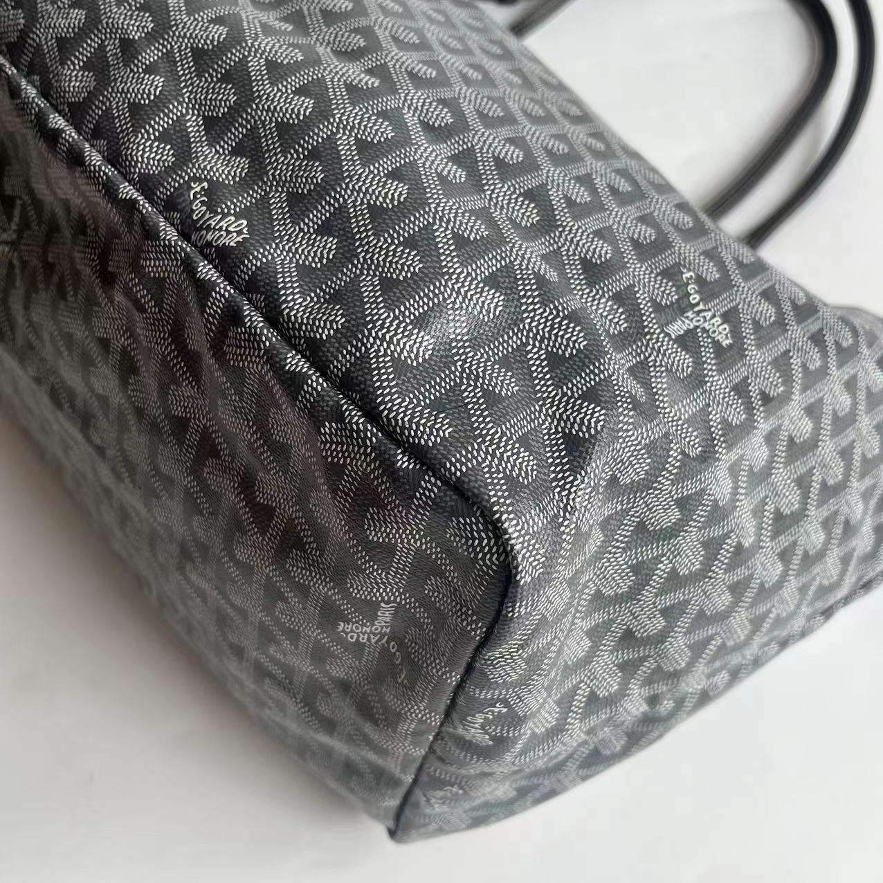 Goyard Saint Louis Tote GM Large Grey Goyardine Canvas 2017 en vente 4