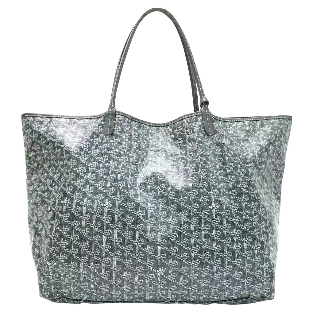 Goyard Saint Louis Tote GM Large Grey Goyardine Canvas
