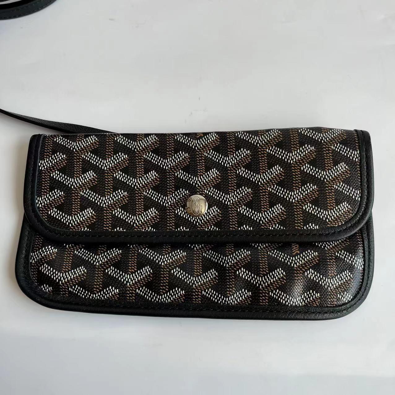 Goyard Saint Louis Tote Large GM Black Goyardine Canvas 2019 en vente 9