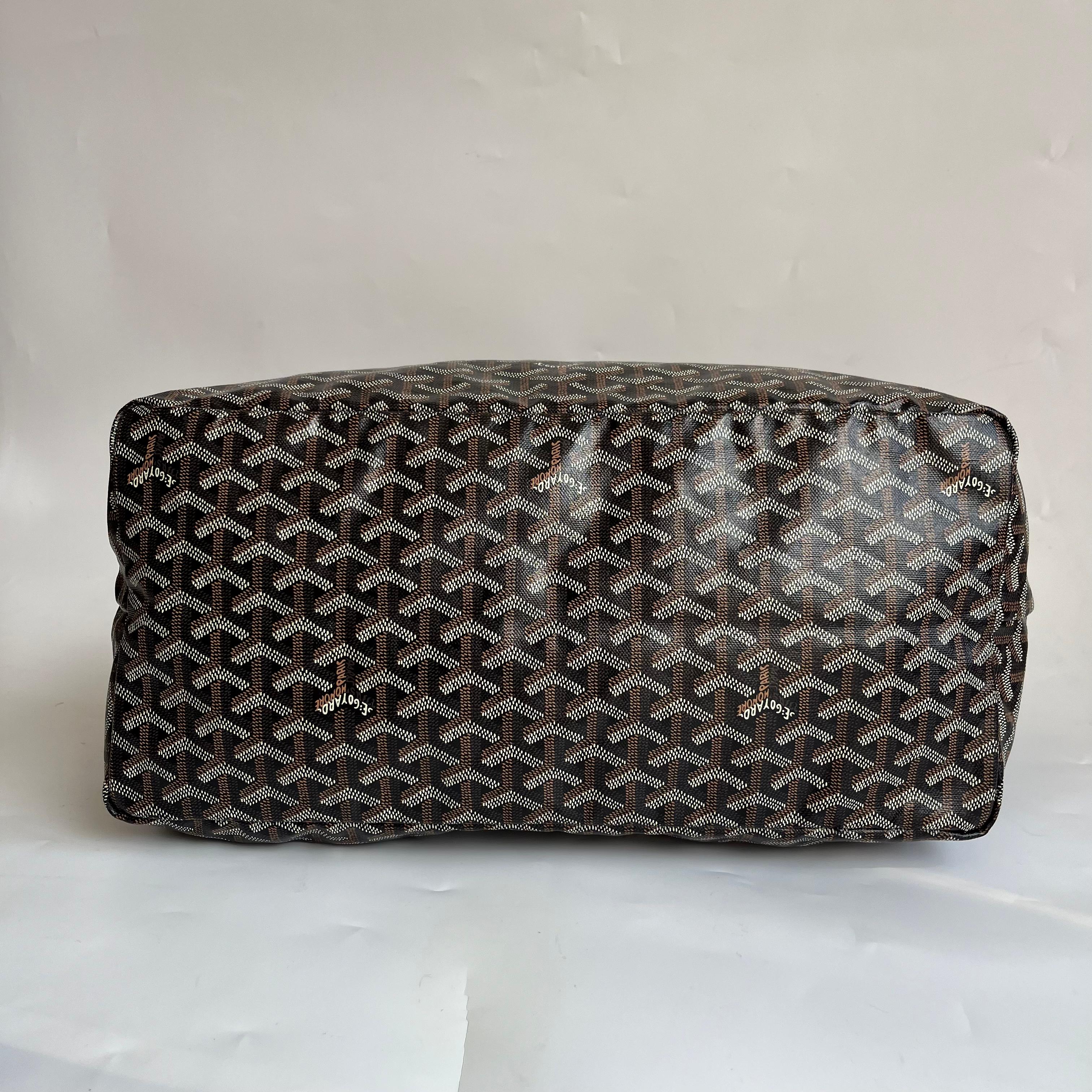 Goyard Saint Louis Tote Large GM Black Goyardine Canvas 2019 en vente 3