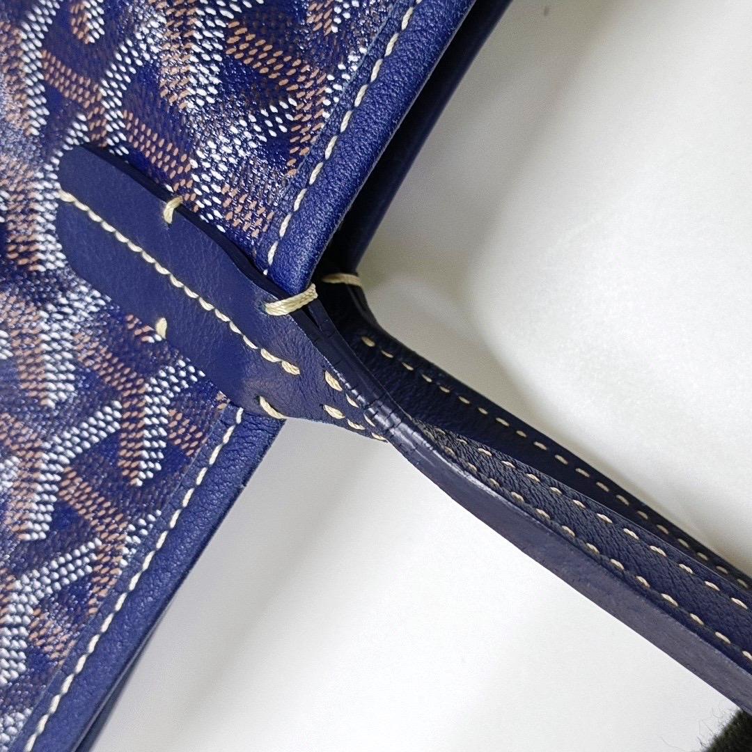 Goyard Saint Louis Tote Grande GM Navy Tela Goyard in vendita 5