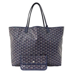 Goyard Saint Louis Tote groß GM Marine Goyardine Segeltuch
